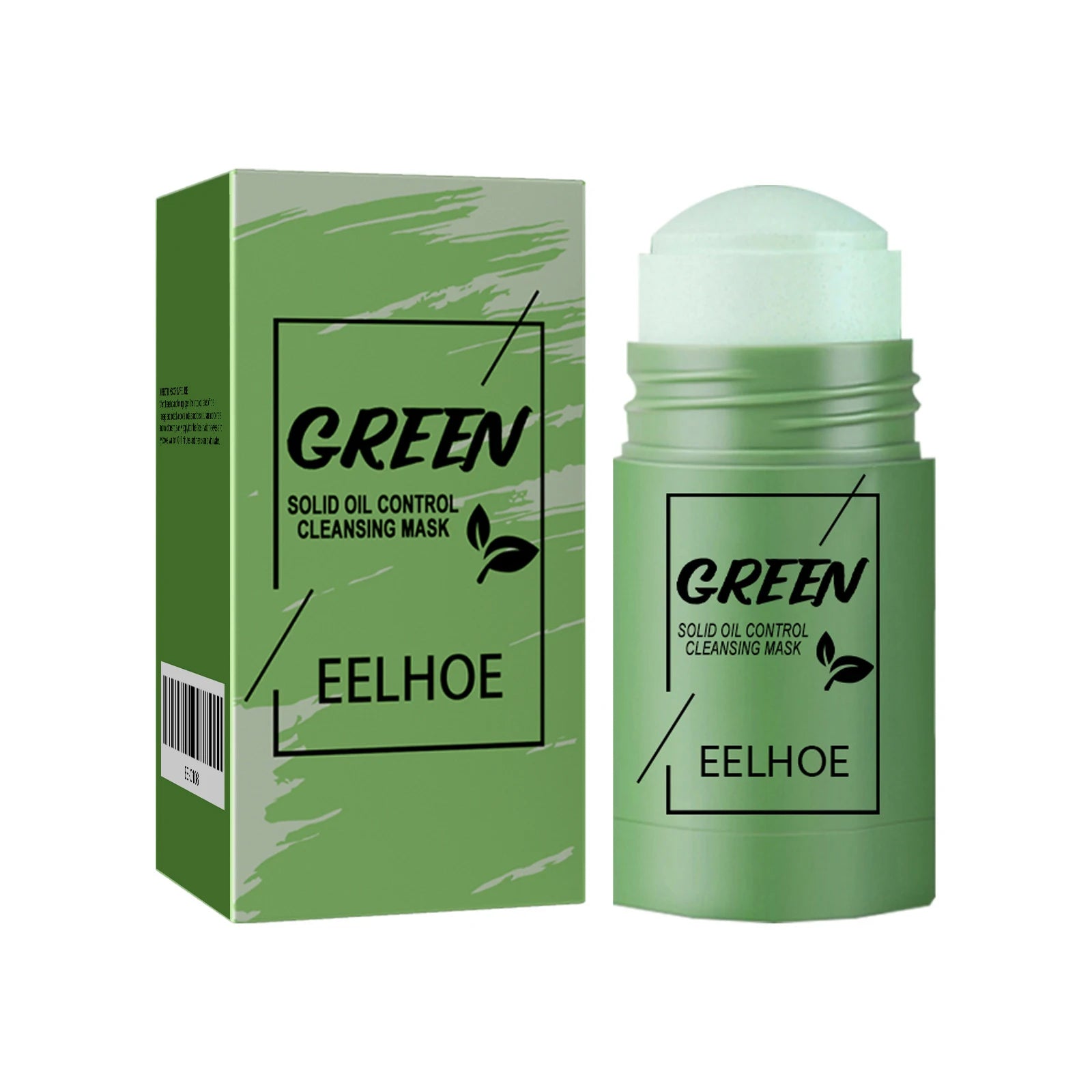 Green Tea Cleansing Solid Face Mask Cleansing Pores Remove Acne Blackhead Oil Control Shrink Pores Brightening Face Skin Care Qme 40g Boxed