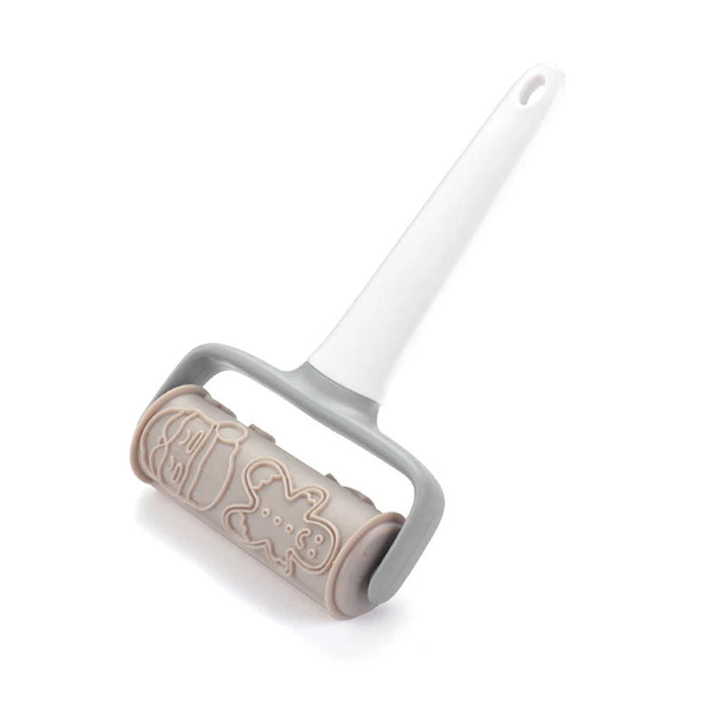 CC11Turning Smooth Baking Tool Cookie Cake Net Dough Roller Cutter Qme A7