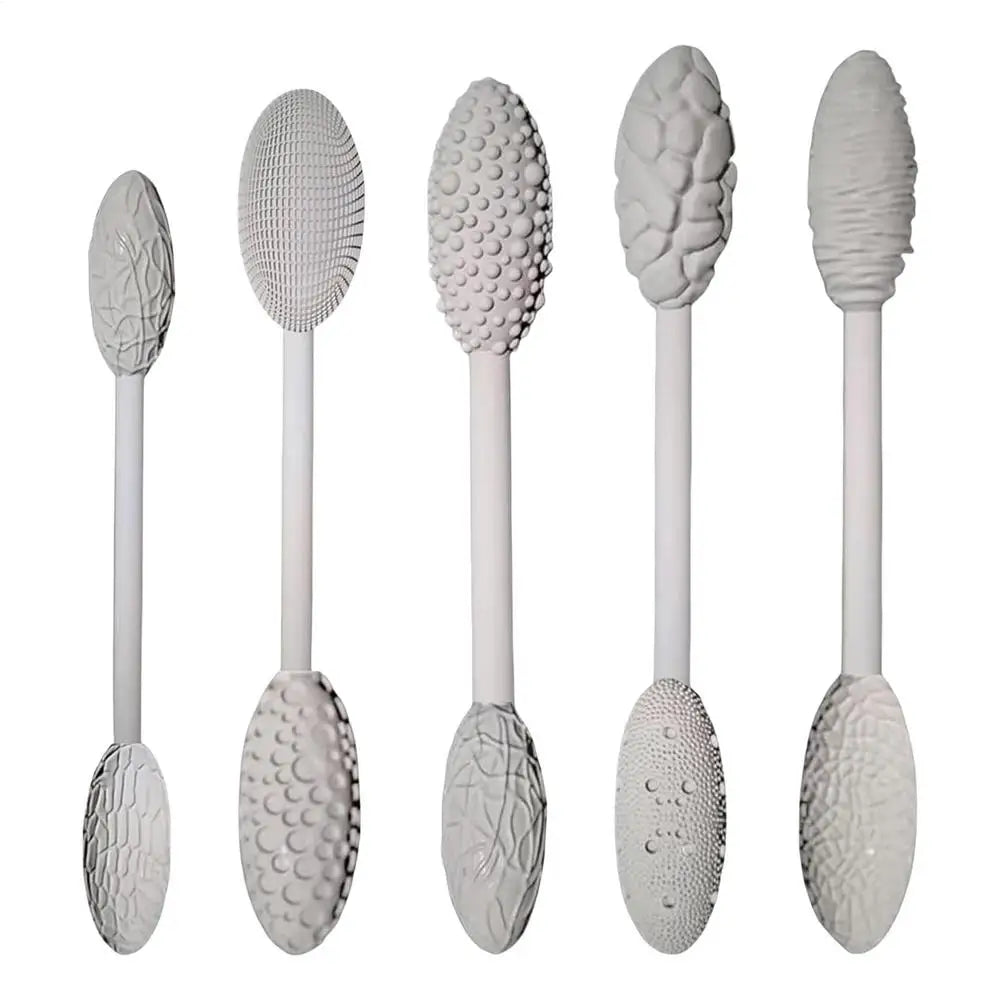 Clay Texture Roller Pottery Texture Tools Multifunctional 5X/Set Textured Craft Supply for Projects Sculpting Beginners Qme set