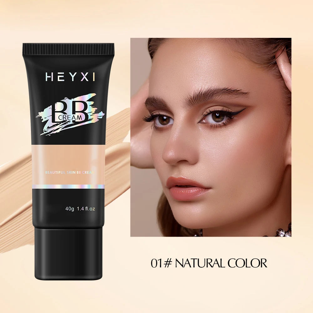 Hydrating BB Cream Full Coverage Concealer Long-lasting Foundation Qme Natural COLOR