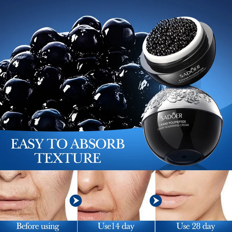 Faded Wrinkle Face Cream Collagen Pearl Firming Lift Fade Fine Lines Caviar Moisturizing Smooth Brighten Korean Skincare Product Qme