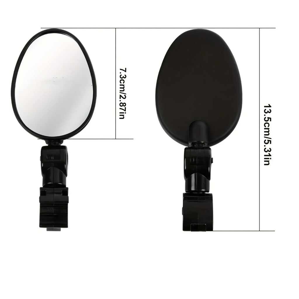 Bike Mirror 360 Degree Adjustable Rotatable Handlebar Mirror Wide Bycicle Accessories Cycling Rear View Mirror Qme