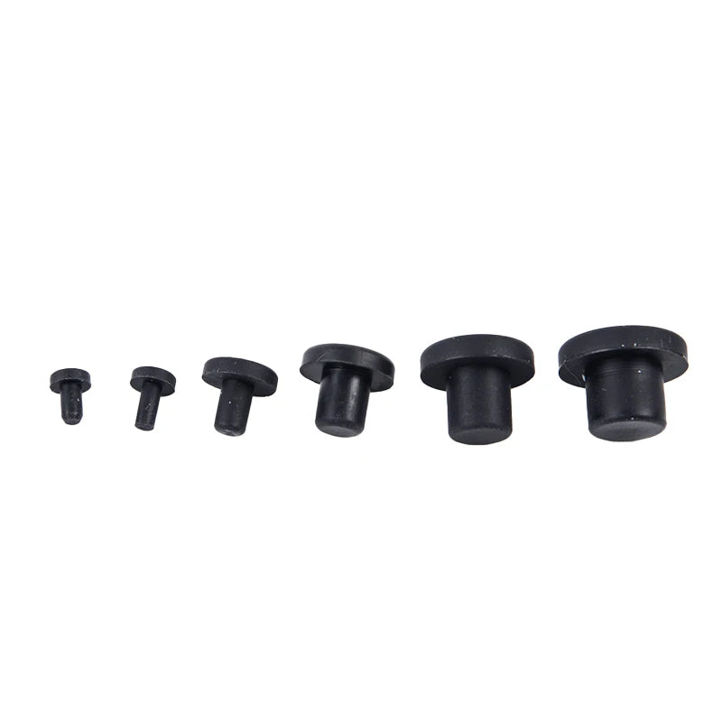 10Pcs Solid Rubber Hole Caps 3-12mm High Temperature Resistance Seal Hole Plugs Qme