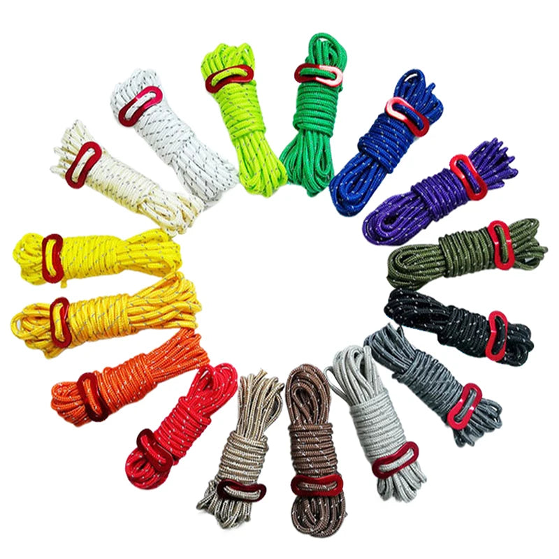 Rock Climbing Rope Fishing 4 Meters Outdoor Safety Grappling Lifeline Qme