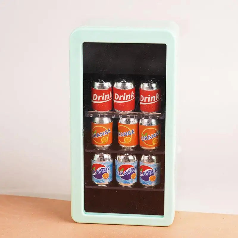 1 12 Dollhouse Miniatures Refrigerator Canned Drink Beverage Cabinet Qme A8