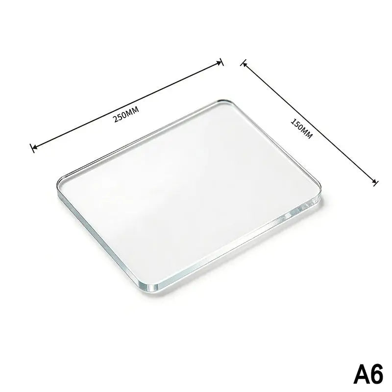 Clear Acrylic Coasters Multifunction Cup Placement Decoration Jewelry Qme A6