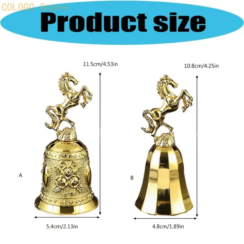 Zinc Alloy Tabletop Bells Efficient Staff Communication Metal Service Qme
