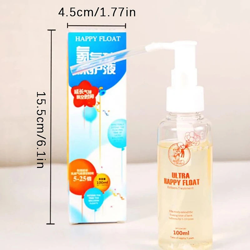 1Bottle 100ml With Pump Non Corrosive Professional Home Party Eco Friendly Helium Balloons Protective Fluid Extend Floating Time Qme 1PC 1PC