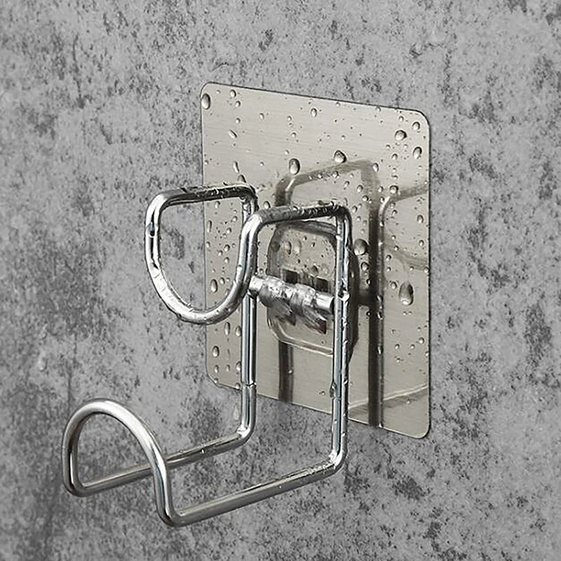 Save Space Organizer Wall Mount Hook Adhesive Storage Rack Punch-free Qme