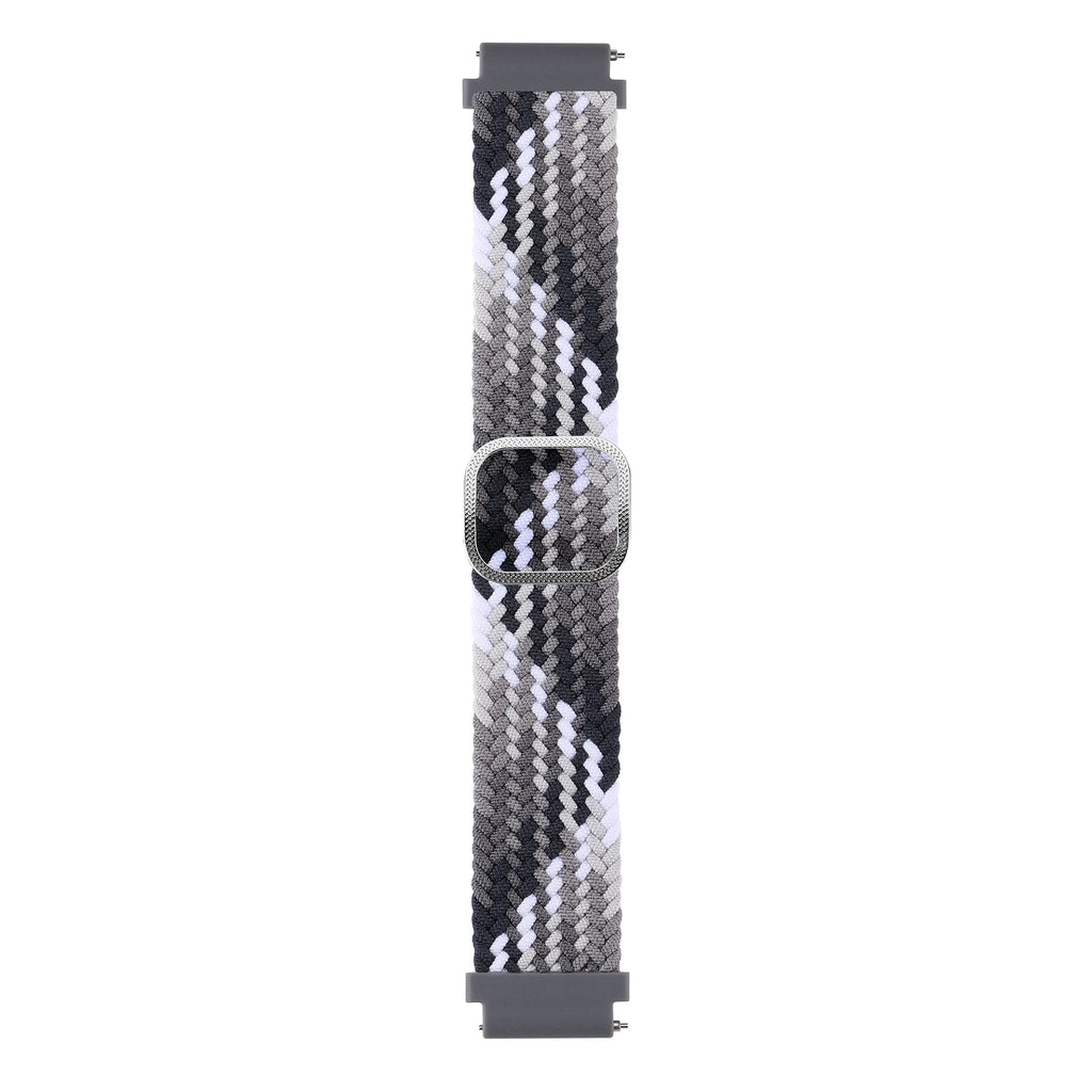 Elastic Nylon Braided Watch Band Adjustable Strap For Samsung Galaxy Watch 3 Huawei Watch 20MM 22MM 45MM 46MM Qme