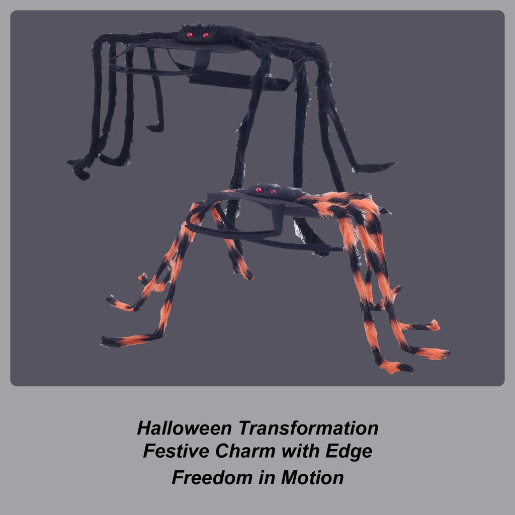 Dog Spider Costume Puppy Halloween Spider Cosplay Costumes Spooky Pet Cosplay Outfit Dress Up Accessories For Puppy Event Party Qme
