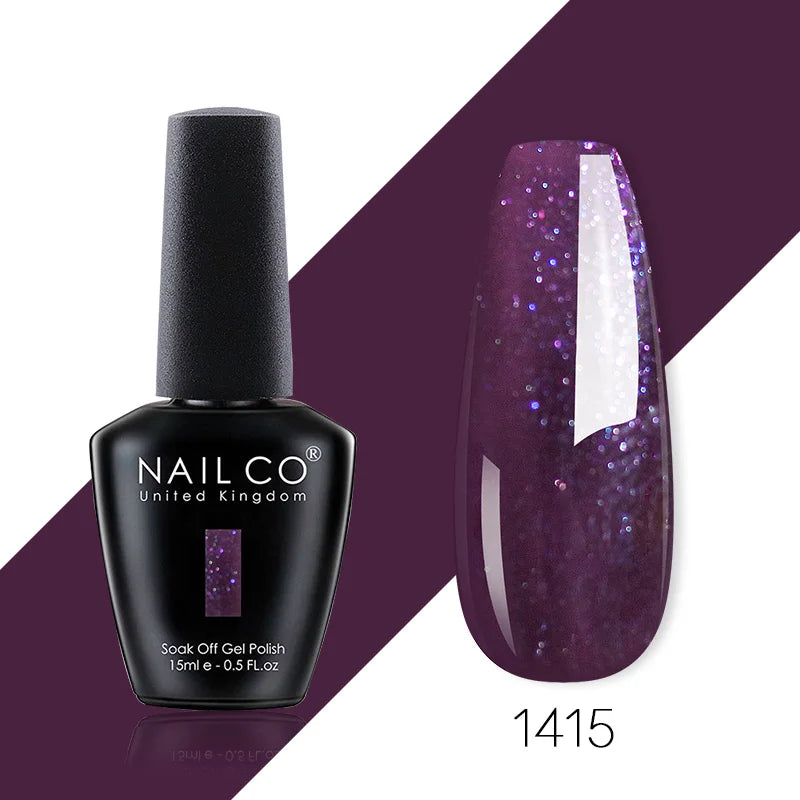 NAILCO 85 Colors Nail Gel UV LED Lacquer Manicure Varnish Hybrid Semi