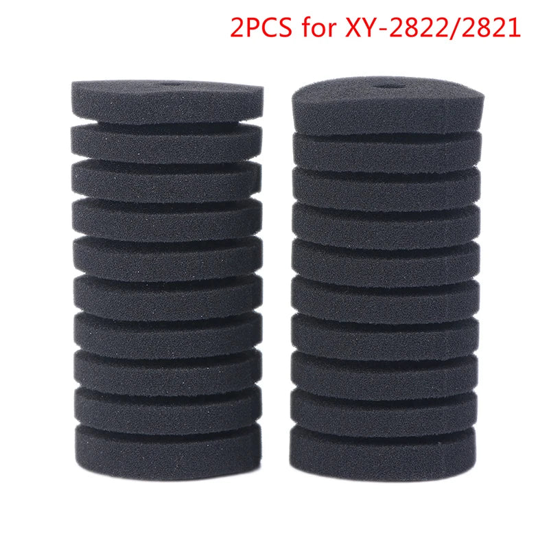 XY-2822 2821 Filter Fish Tank Air Pump 12 Supplies Aquarium Sponge Qme 2pcs