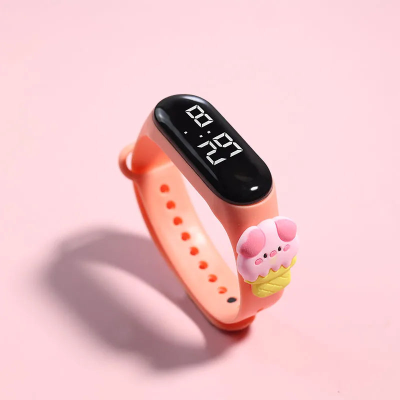 Kids Watch Watch Reloj Smart Watch LED Children Watches Bracelet Cartoon Digital Ladies Watch for Girls Waterproof Clock Gift Qme H