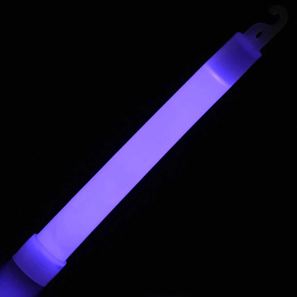 10pcs Outdoor Emergency Glow Sticks Waterproof Hiking Camping Equipment 6 Inch Concert Party Light Stick with Hook Qme