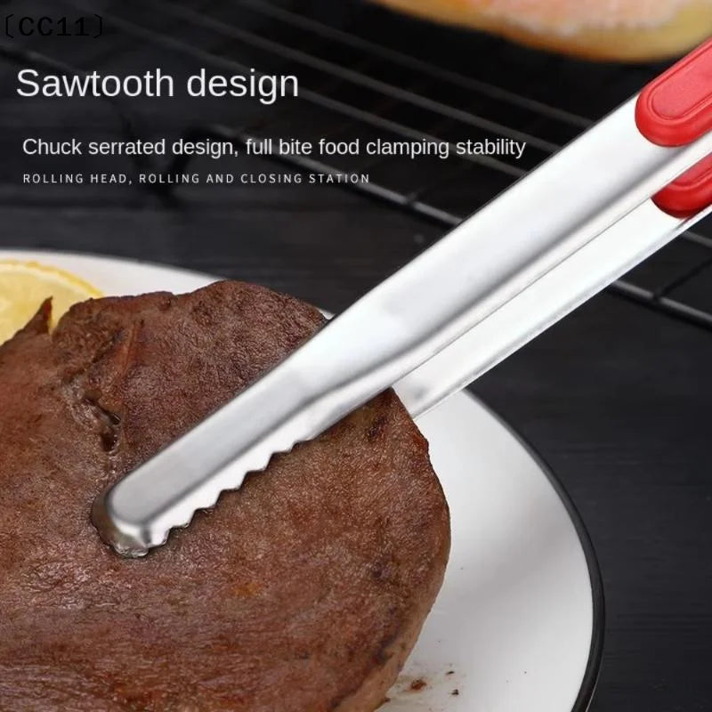 Stainless Steel Barbecue Clip Non-slip Thickened Simplicity Portable Qme