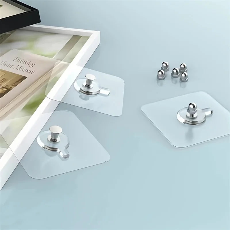 10 Hole Scratch Nail Photo Frame Hangers Hanging Parts Screws Patches Qme