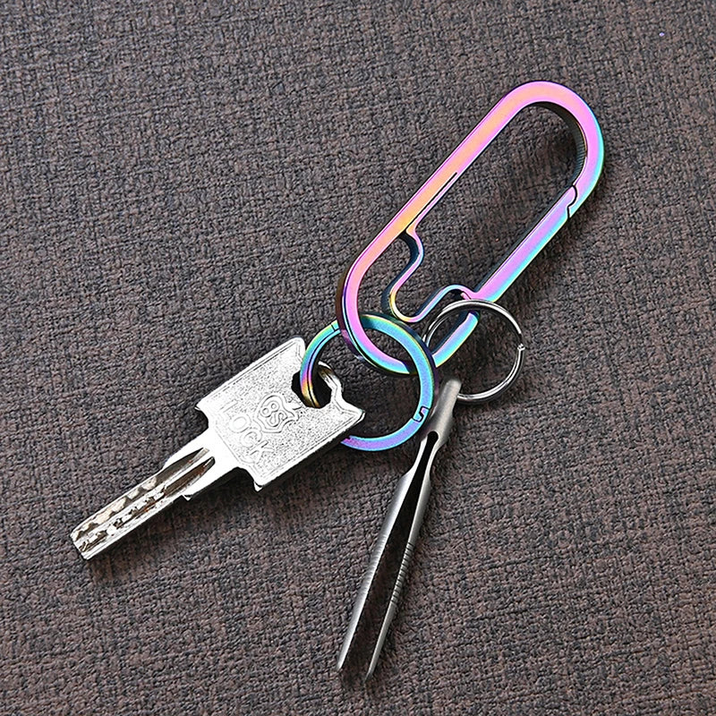 Mini Titanium Tweezers Small TC4 Alloy Clip Portable Nipper EDC Qme