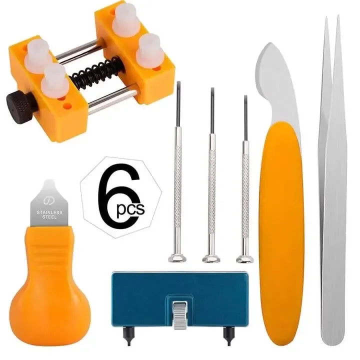 8 Pcs Professional Watchmaker Repair Tool Kit Watch Opener Knife Back Cover Remover for Battery Change Watch Repair Tool Suit Qme WT0134