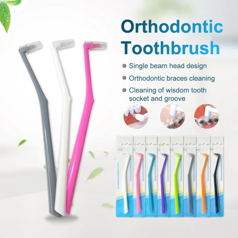 1 3 Interdental Brush Single-beam Soft Teeth Cleaning Toothbrush Oral Qme