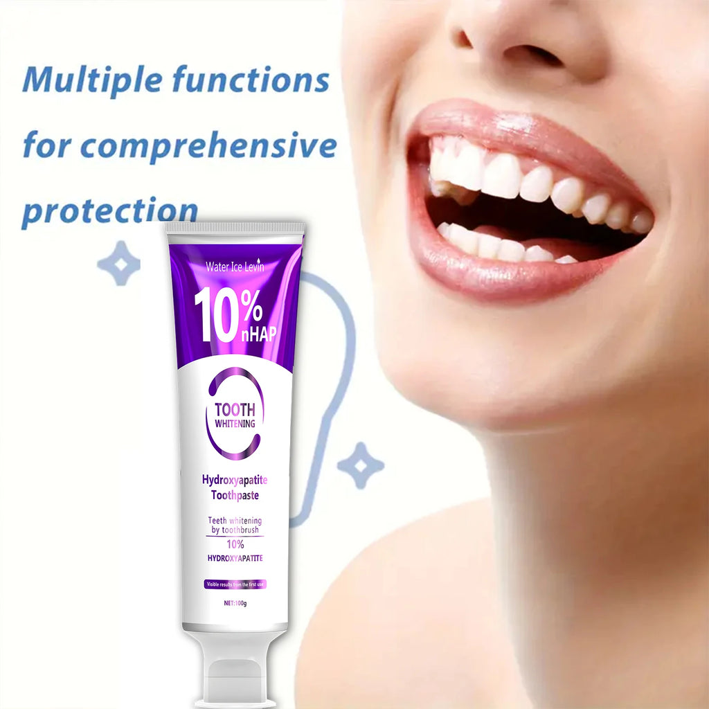 Oxide Tooth Whitening Hydroxyapatite Toothpaste Toothbrush for Whitening Teeth 10% Hydroxyapatite Visible Results with First Use Qme