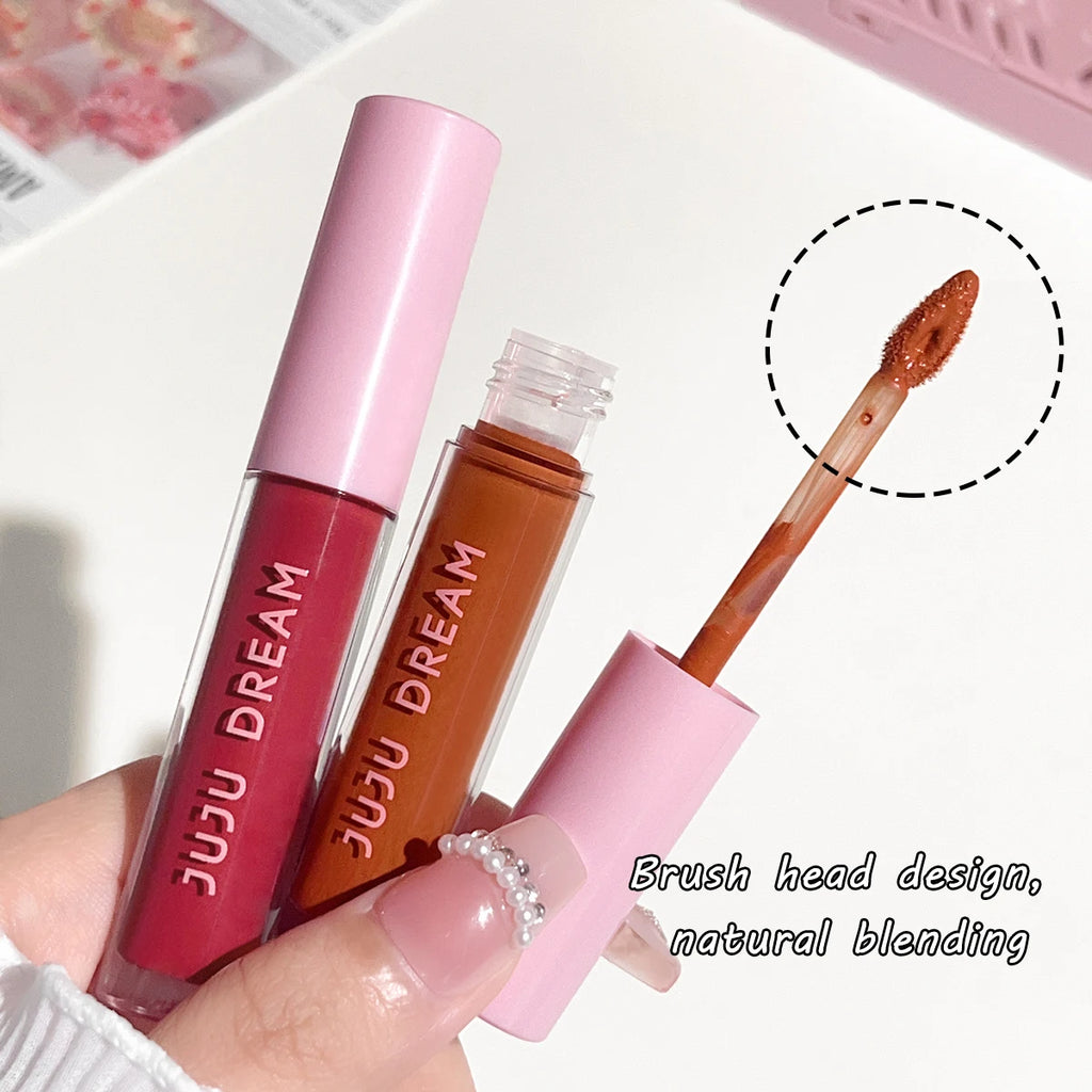 Matte 15-Color Lip Tint Waterproof Long-lasting Lipstick Sheer Gloss Qme