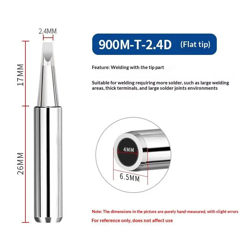900M-T Soldering Iron Tips Pure Copper Electric Replacement Head DIY Qme