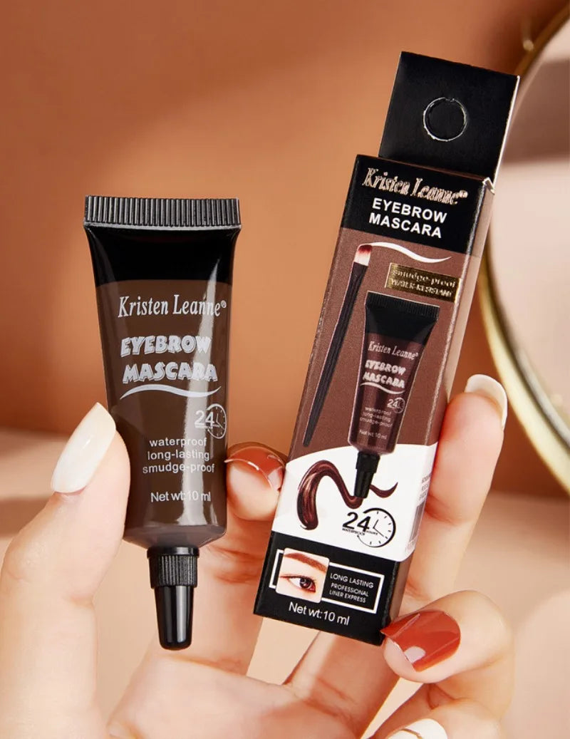 Natural 4 Colors Liquid Dyeing Eyebrow Cream Set Waterproof Durable Brown Tint Eyebrow Henna Mascara Eyebrows Paint Makeup Qme