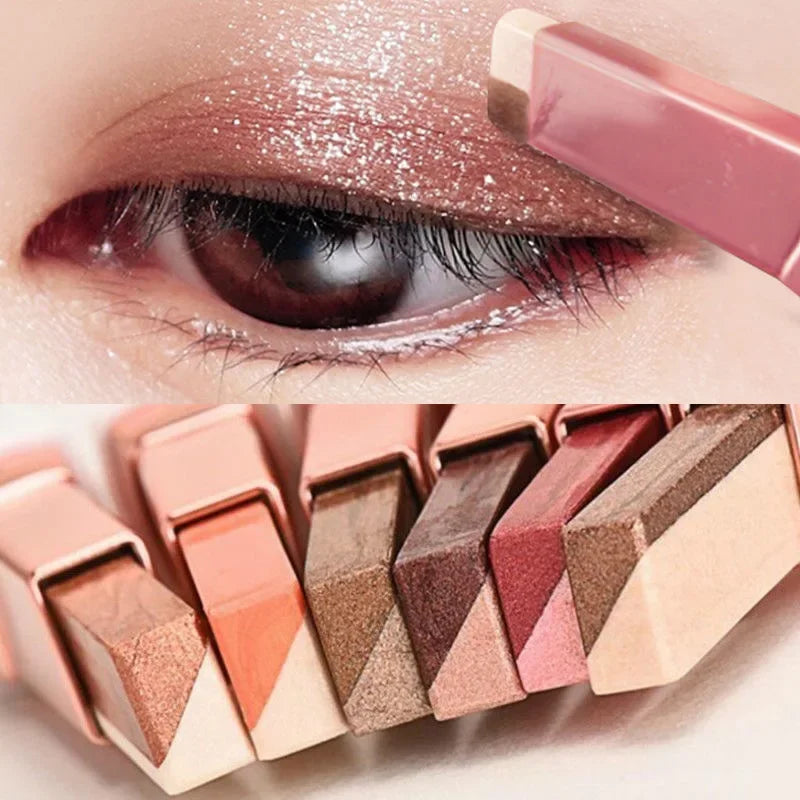 Two Color Gradient Eye Shadow Stick Three Dimensional Natural Without Taking Off Makeup Qme