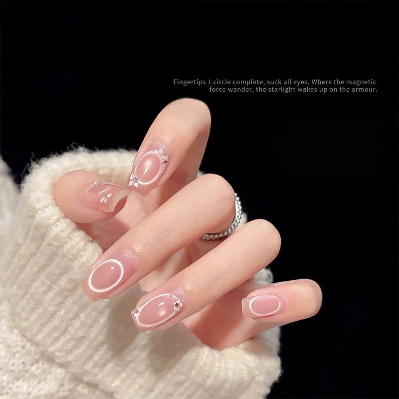 1 Powerful Ring Magnet 3-Second Attraction Hollow Cat Eye Nail Art Qme