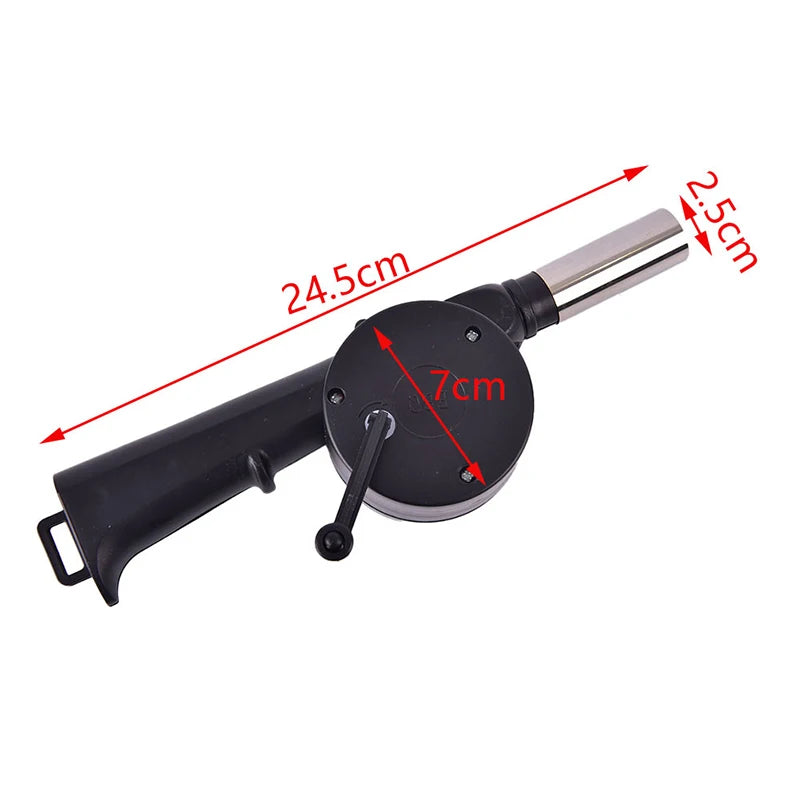 Blower Fire Camping BBQ Air Fan Barbecue Outdoor Cooking Picnic Grill Starter. Qme 1PC