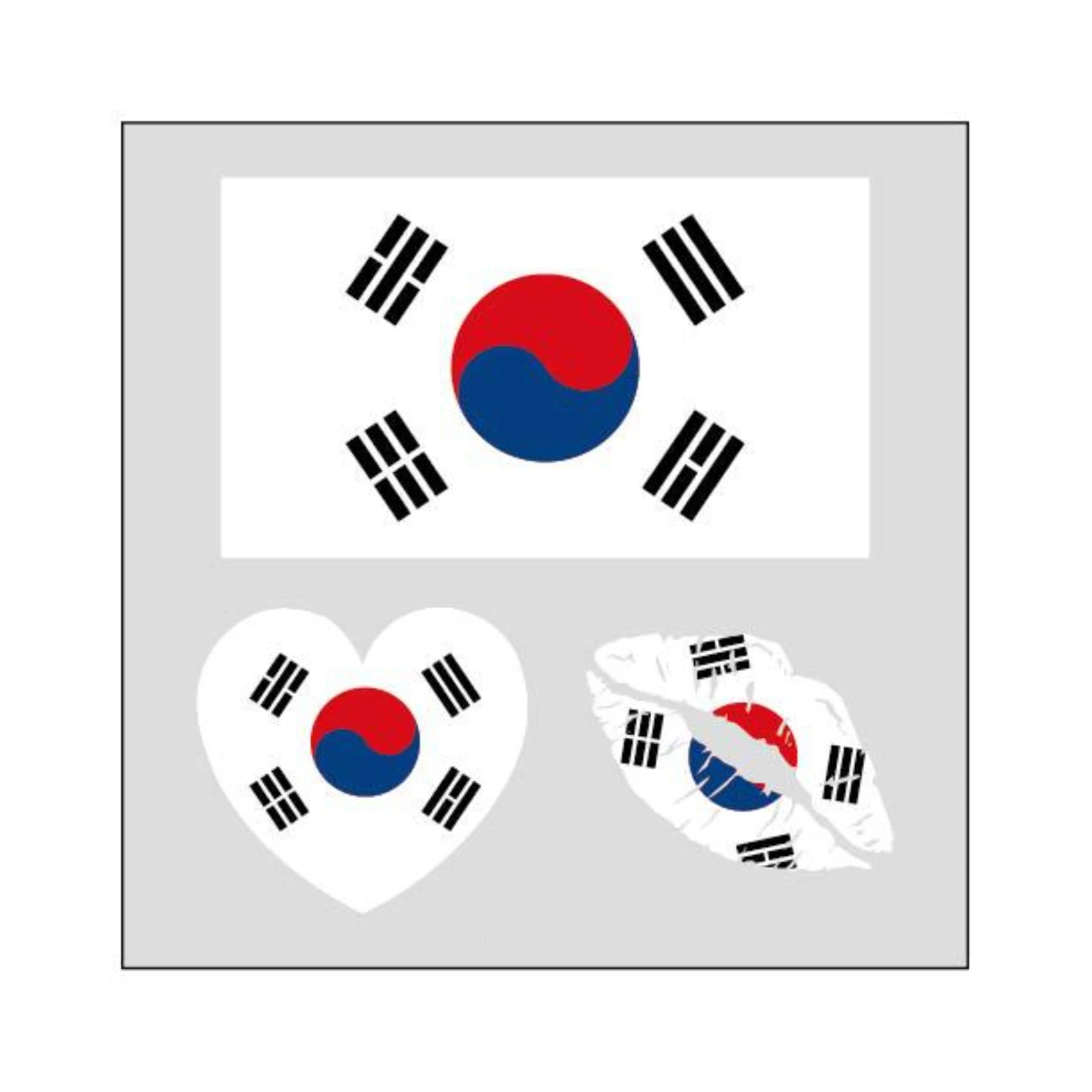 National Flag Football Fan Temporary Tattoos Face Body Decorative Stickers Event Cheering Props Suitable for Adults and Children Qme N