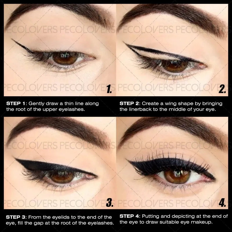 Eyeliner Pen Waterproof Sweat-proof Long-lasting Natural Green Black Qme
