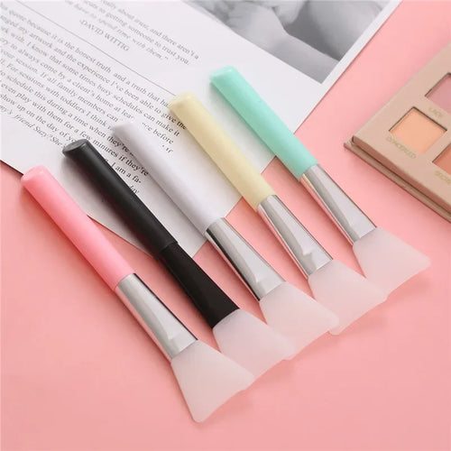 1/2/3/5-pack Silicone Facial Mask Brushes - Mild and Soft, Suitable for All Skin Types, Mud Film Brush DIY Adjusting Beauty Tool Qme