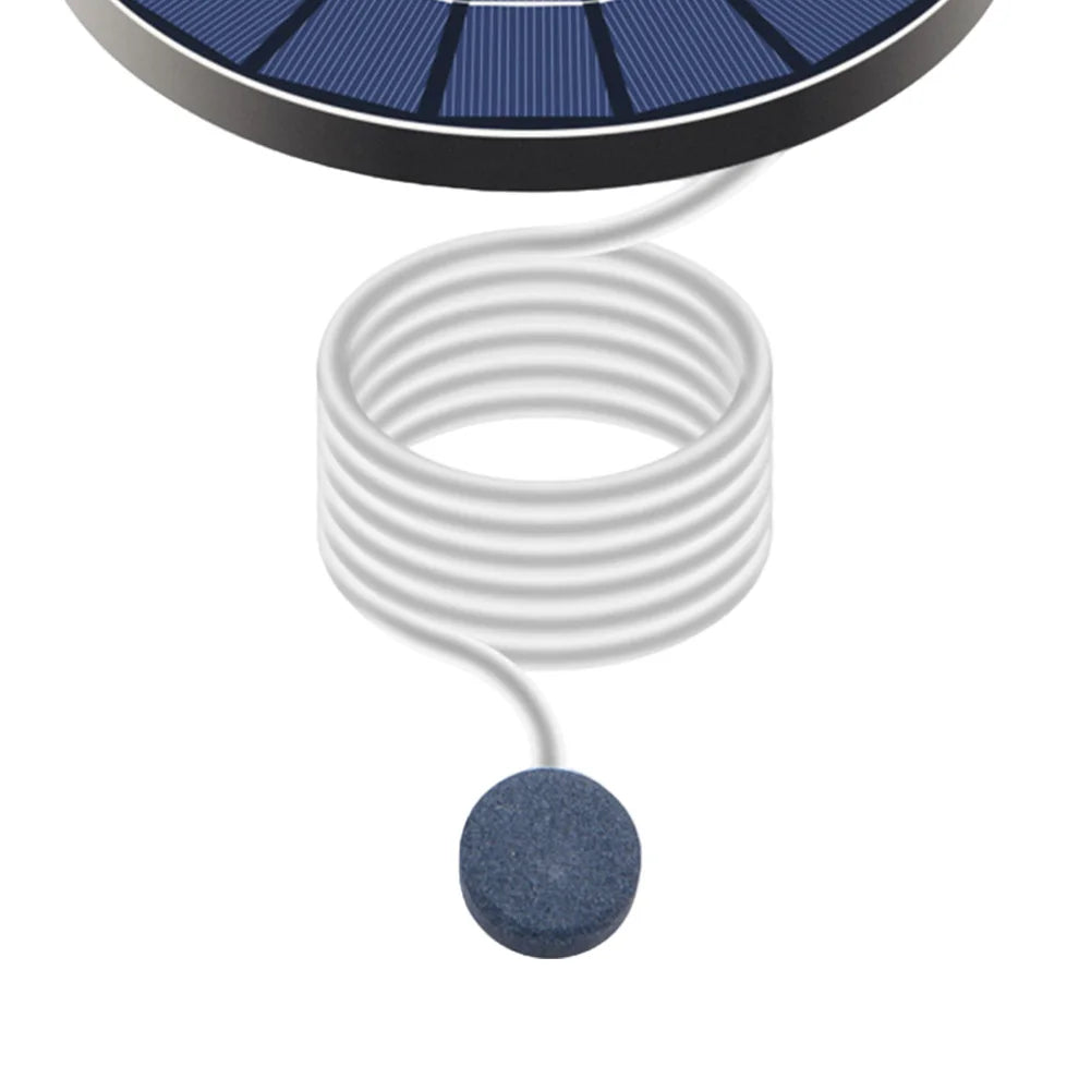 Solar Floating Pond Aerator Bubble Oxygenator with Air Hose and Bubble Stone Fish Tank Oxygenator for Garden Pond Qme