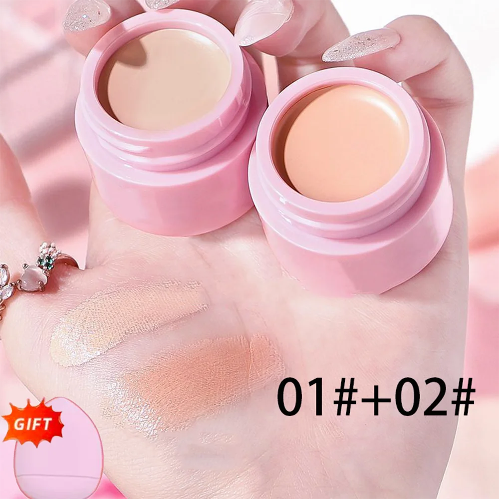 Buy 1 Get Full Coverage Concealer Cream Waterproof Long-lasting Qme combo