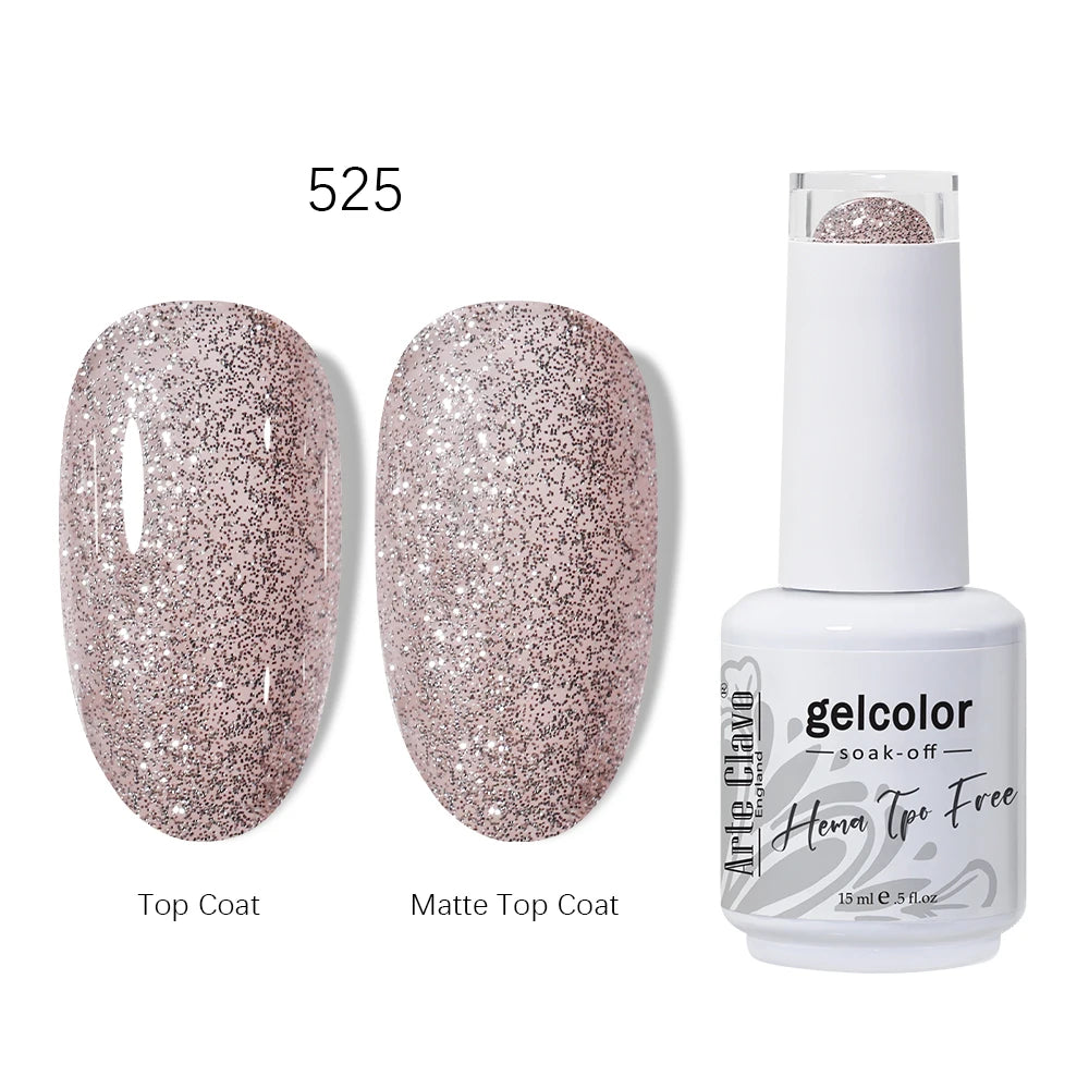 Arte Clavo HEMA TPO Gel Nail Polish Pink Series Semi Permanent Soak