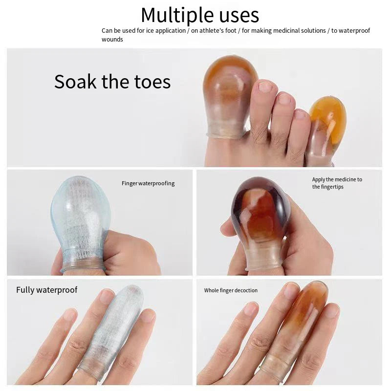 Soft Silicone Toe Sleeves Protectors Reduce Friction Prevents Nail Qme