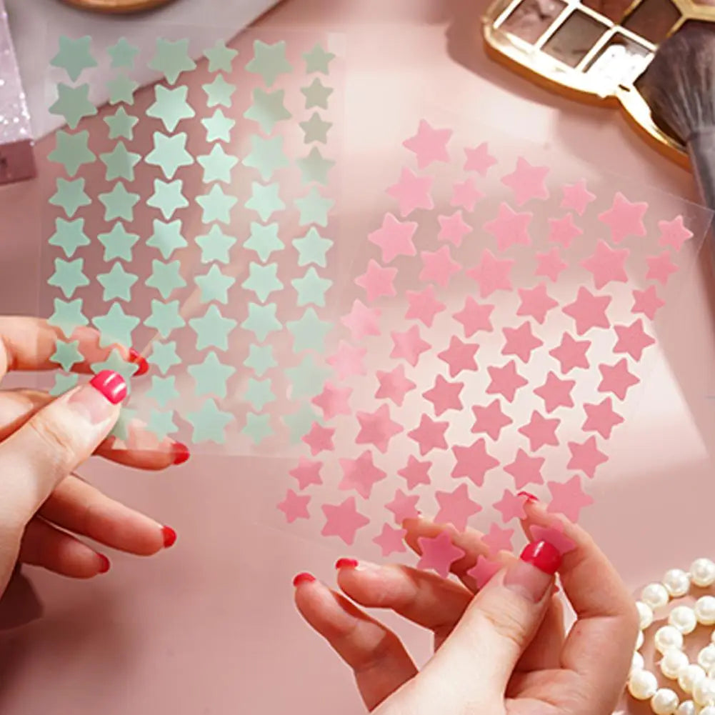 60pcs Invisible Star Shape Acne Patch Acne Marks Cover Patch Waterproof Sweat Proof Pimple Remover Tool Skin Care For Men Women Qme