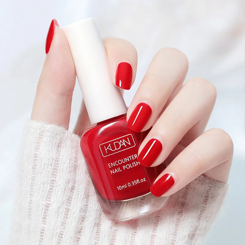 10ml Water-based Nail Polish Long Lasting Tearable Quick Dry No Bake Semi-permanent Varnish DIY Fashion Manicure 40 Color Qme 36