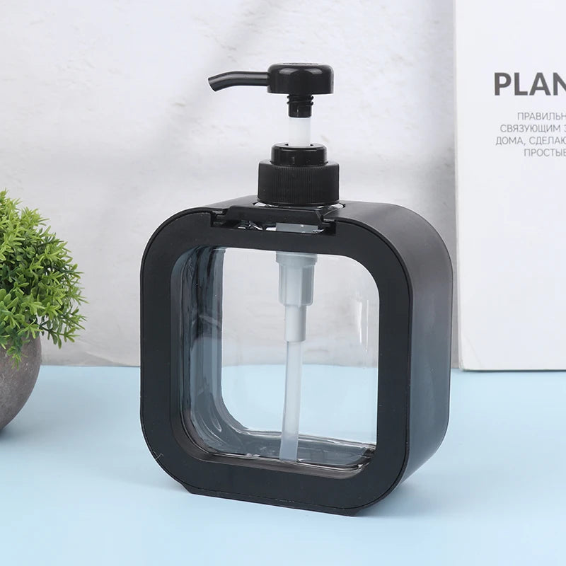 300/500Ml Kitchen Liquid Soap Dispenser Empty Pump Shampoo Bottle Dish Soap Container Bathroom Shower Gel Laundry Liquid Storage Qme 500nl Black