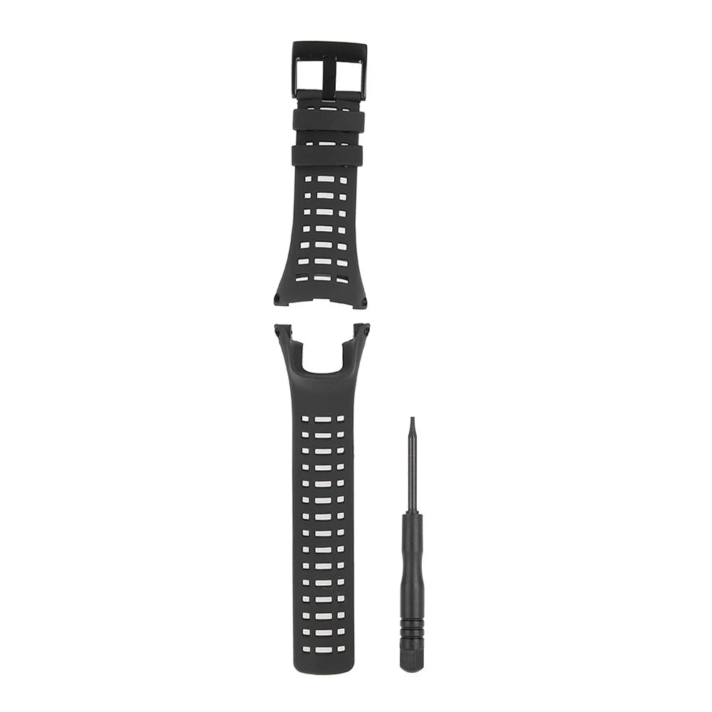Rubber Watch Strap Rubber Watchband Watchband Wristwatch Strap Black Rubber Watchband for Suunto Ambit1/2/3 Watch Watch Strap Qme