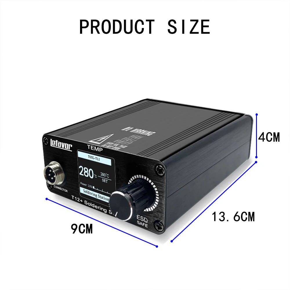 T12 75W Digital Soldering Iron Stationtips Welding Rework Station Qme