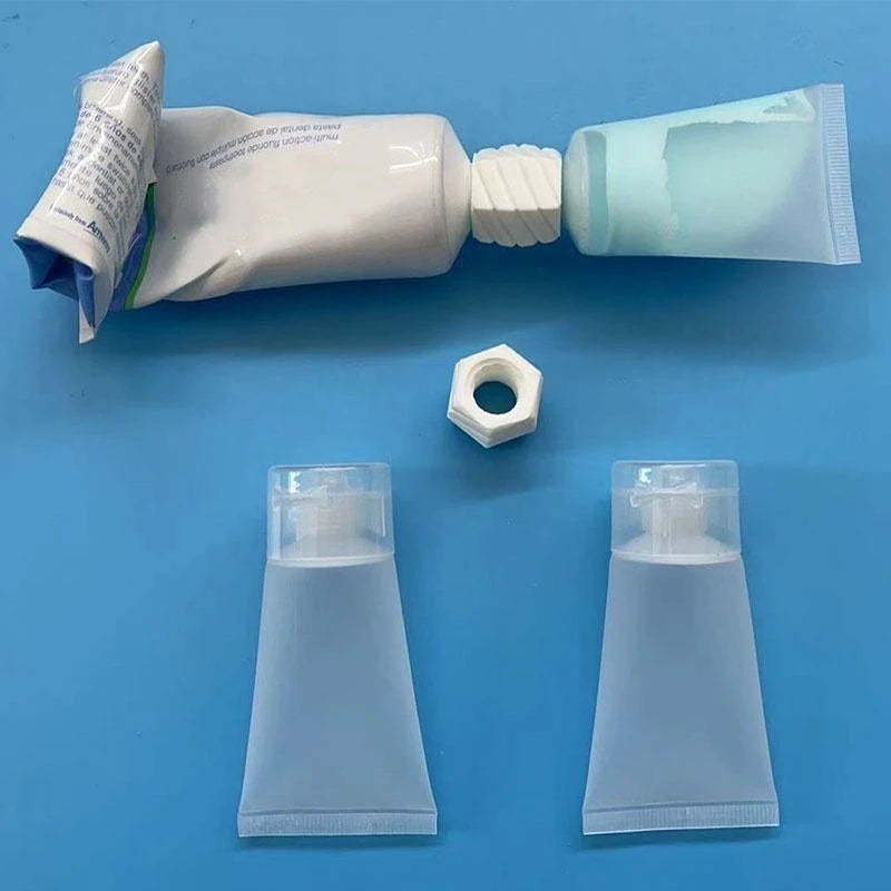 Empty Soft Squeeze Travel Tubes 3 Reusable Portable Toothpaste Qme