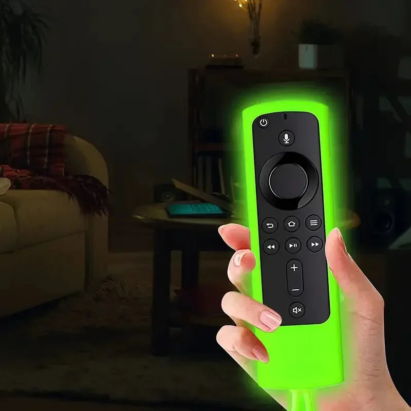 Silicone Remote Pretective Cover For Fire Stick 4K MAX/ 3rd Gen Fire TV Remote Case Glow in The Dark Anti-drop Dustproof Case Qme