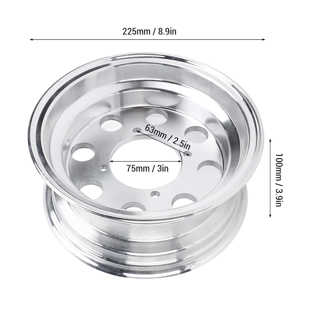 8Inch Motorcycle Rear Wheel Rim Fine Polishing Aluminium Alloy Wheel Hub for Honda Monkey Z50 Z50R Z50J Bike Qme