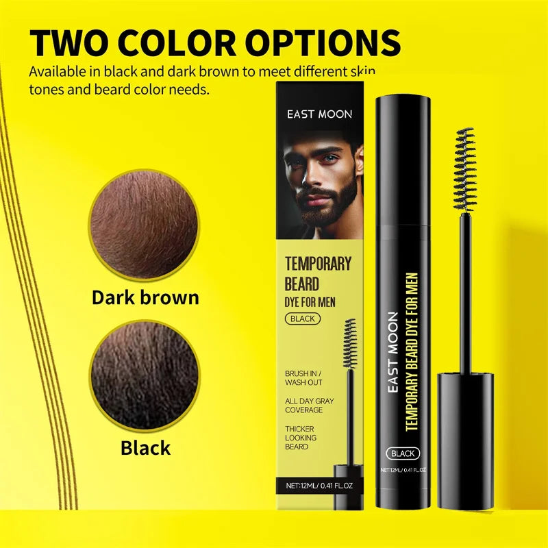 Beard Filler Pen Waterproof Beard Coloring Pen Filling Enhancer Black Fiber Hair Beard Stuffing Pen Tool Qme