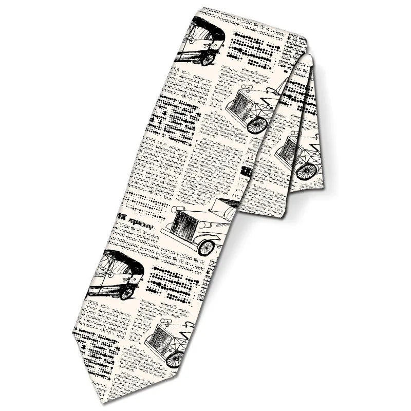 Red Skull Tie Personality Humor Men's Business Leader Ladies Party Qme type6