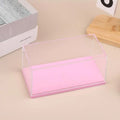 DIY Dustproof Display Rack Toy Transparent Acrylic Storage Box Qme Pink
