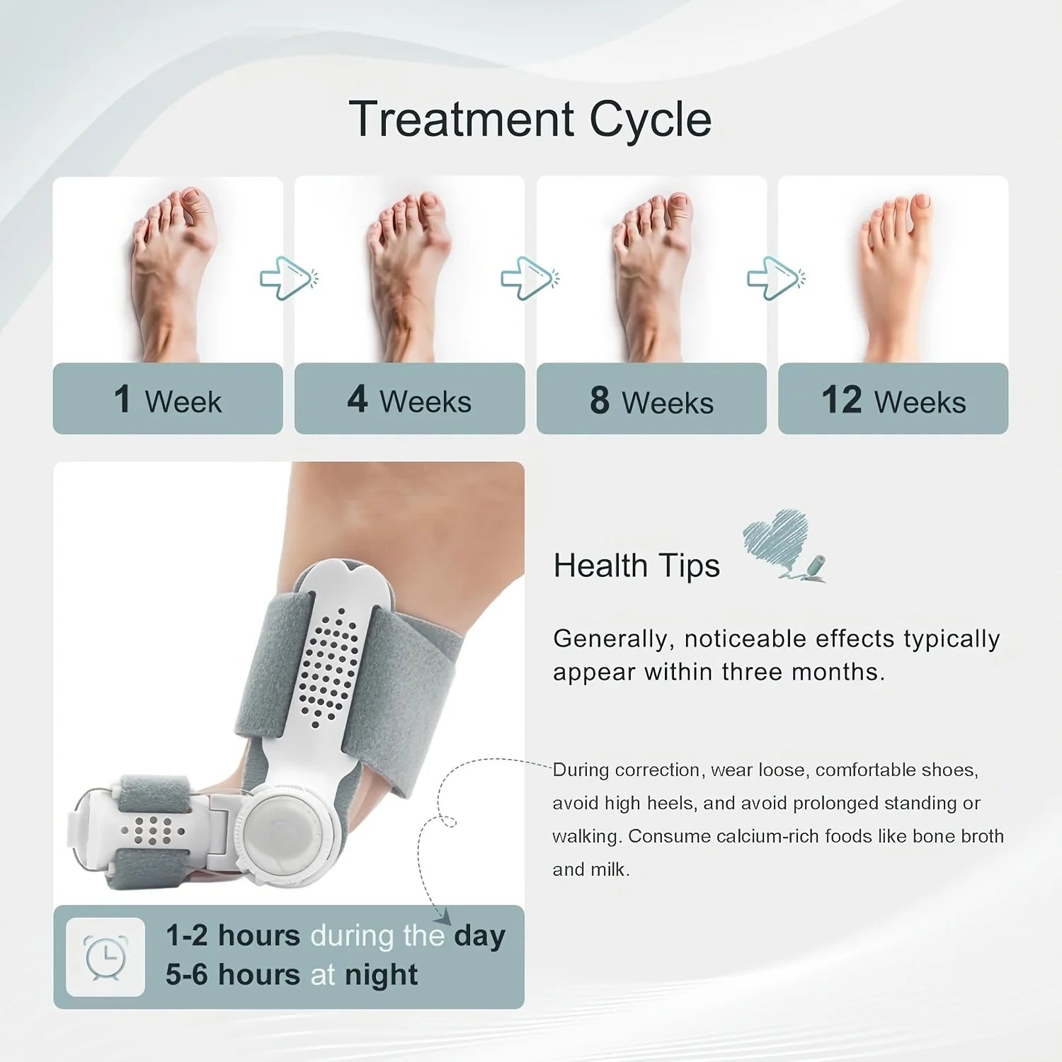 Rotatable Silicone Big Toe Separator Cushion Left Right Foot Buffer Qme